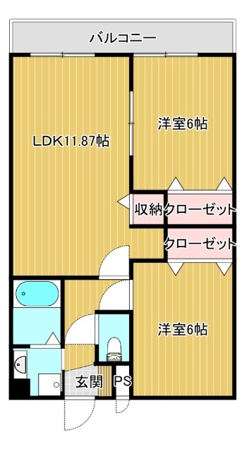 ロイヤルマンションの間取り