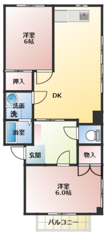 カーサシオタAの間取り