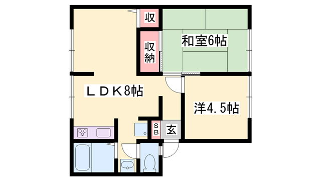 エクセル山崎の間取り