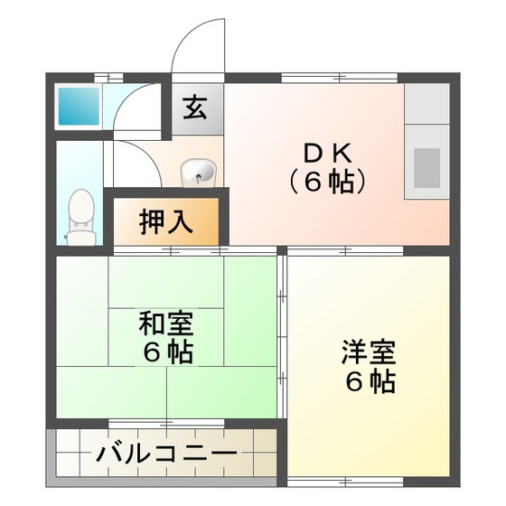 ライフ江島の間取り