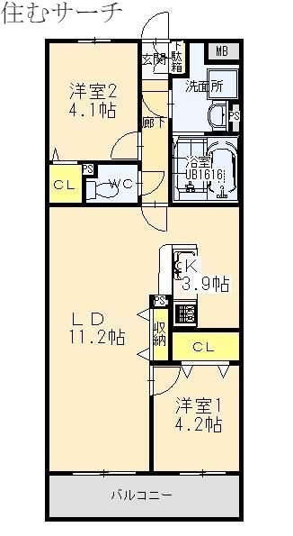 Ｔ・フェアリーときわの間取り