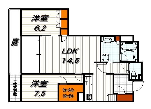 プレージア京都聖護院ノ邸の間取り