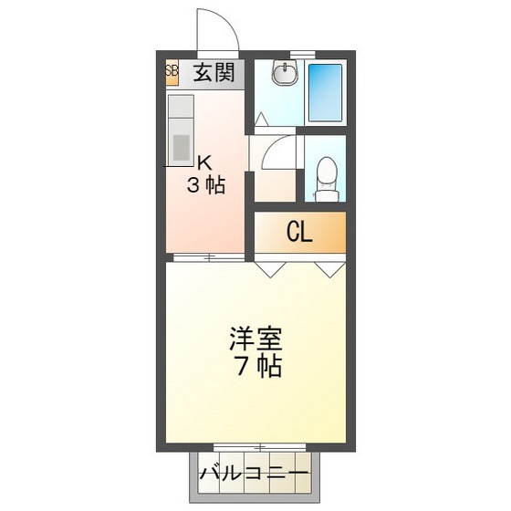 ウィンディ―南楠Ａの間取り