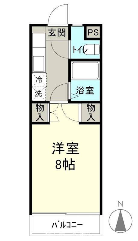 松本市寿北のマンションの間取り