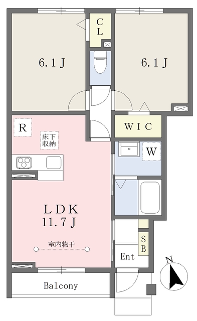 フォルトゥーナ早川の間取り