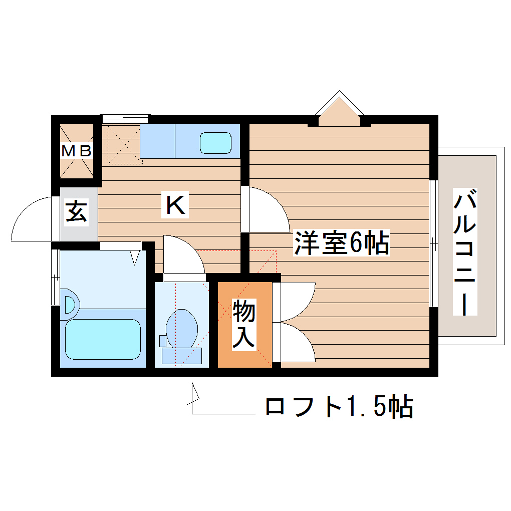 コーポ青山２１の間取り