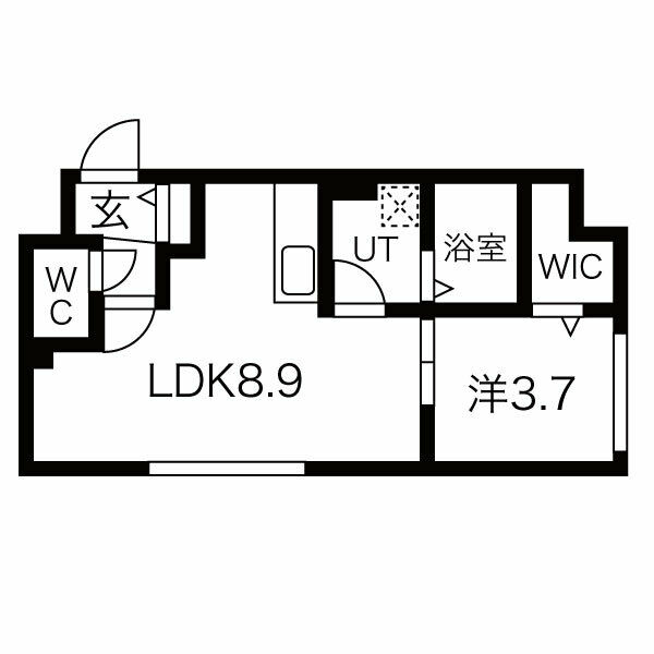 Ｈａｒｎｅｓｓ南６条の間取り