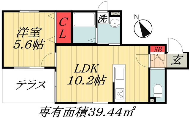 市川市本行徳のマンションの間取り