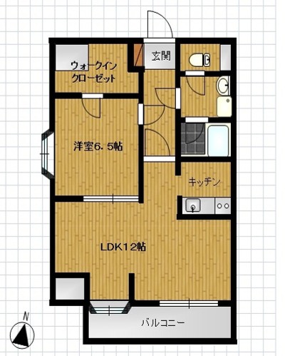 仙台市青葉区上杉のマンションの間取り