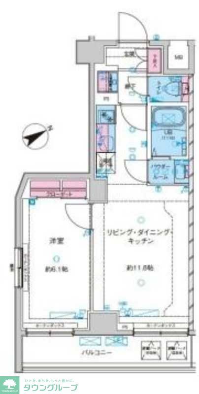 GENOVIA鐘ヶ淵の間取り