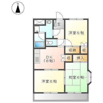 ハーツウィズＡＳＡＨＩの間取り