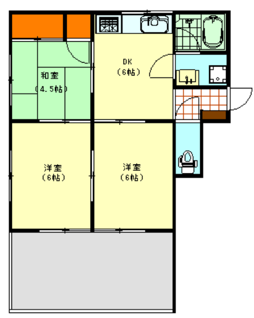 柴崎ハイツの間取り