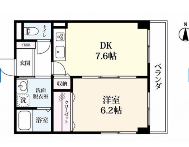 シンフォニィ駅前中央の間取り