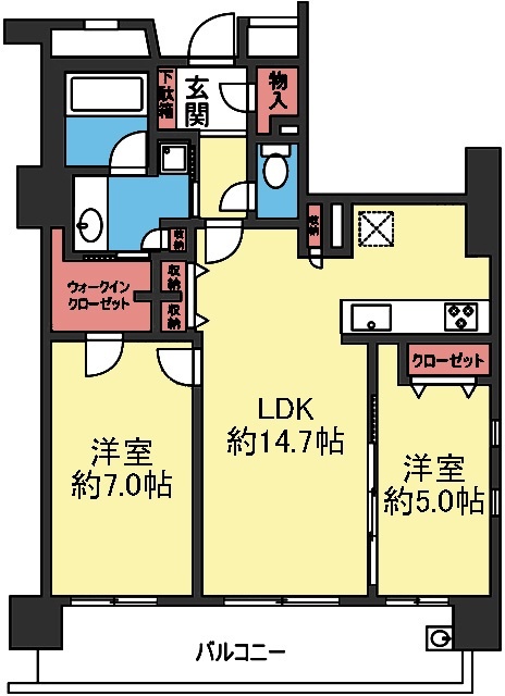 アイマークス横浜桜木町の間取り