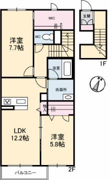 シャーメゾン今津の間取り