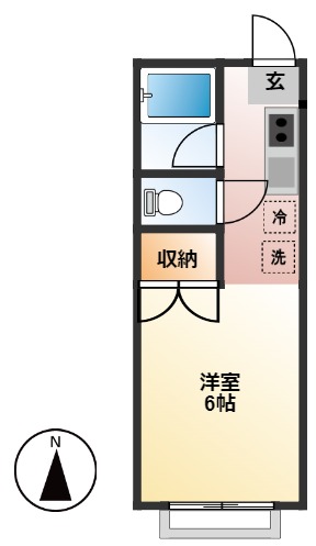 ハイツタツミの間取り