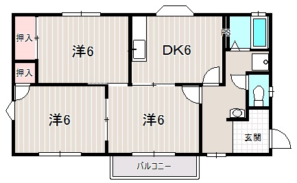 コリーナ蜆塚Bの間取り
