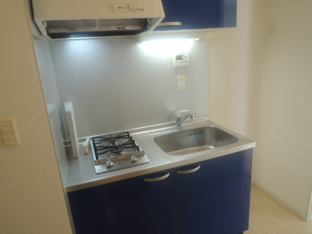 キッチン　２口ガスシステムキッチン