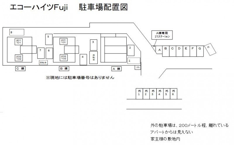 その他　駐車場配置図