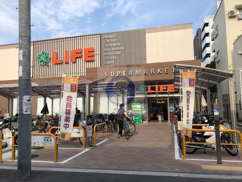 スーパー　ライフ空堀店（スーパー）まで158m
