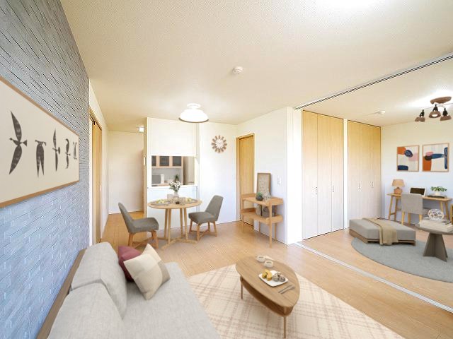 トイレ　CGで家具等を配置したもので家具等は含まれません