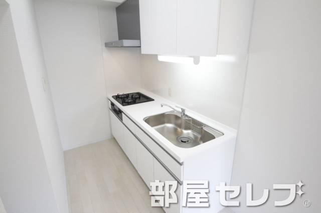 キッチン　３口コンロシステムキッチン。