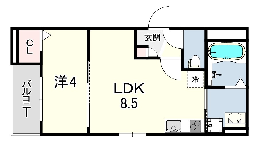 CRASTINE魚住町の間取り写真
