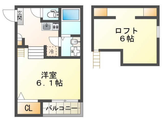 地下鉄御堂筋線 江坂駅 徒歩10分 2階建 築11年の間取り写真