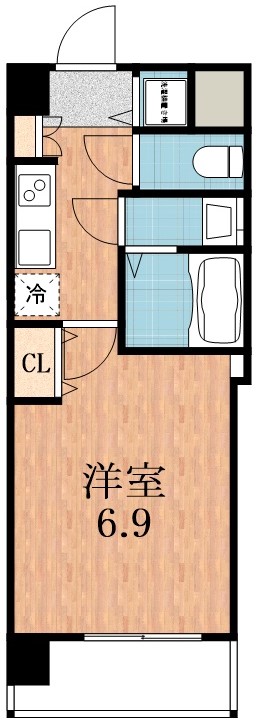 ＪＲ阪和線 美章園駅 徒歩7分 13階建 築4年の間取り写真