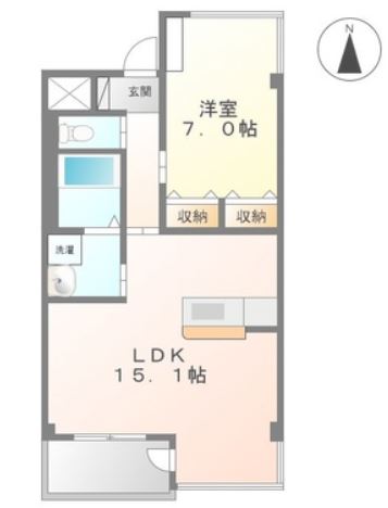 ＪＲ牟岐線 二軒屋駅 徒歩21分 3階建 築13年の間取り写真