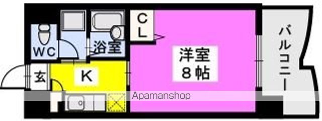 ＪＲ鹿児島本線 竹下駅 徒歩16分 7階建 築25年の間取り写真