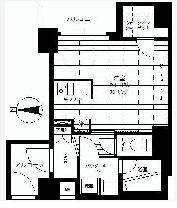 ステージファースト方南町アジールコートの間取り