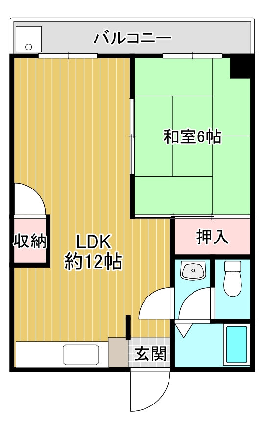 雅ハイツの間取り