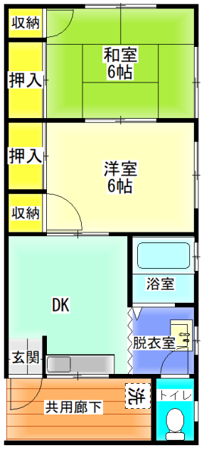 上川コーポの間取り