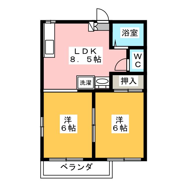 パークビレッジＡの間取り