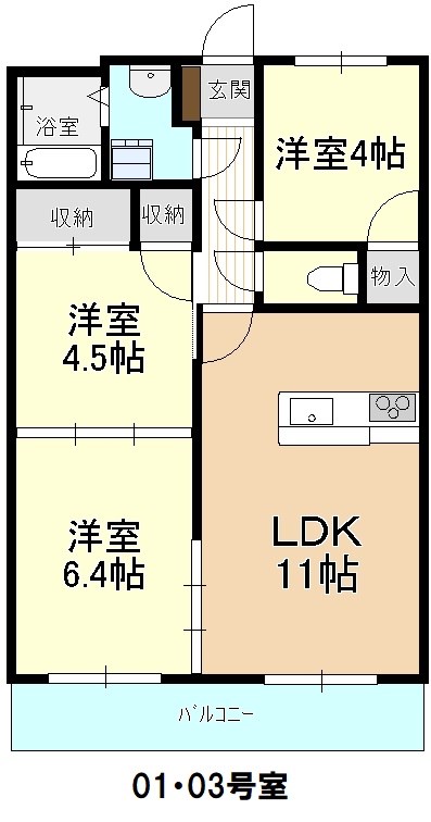 ファミーユみなみの間取り