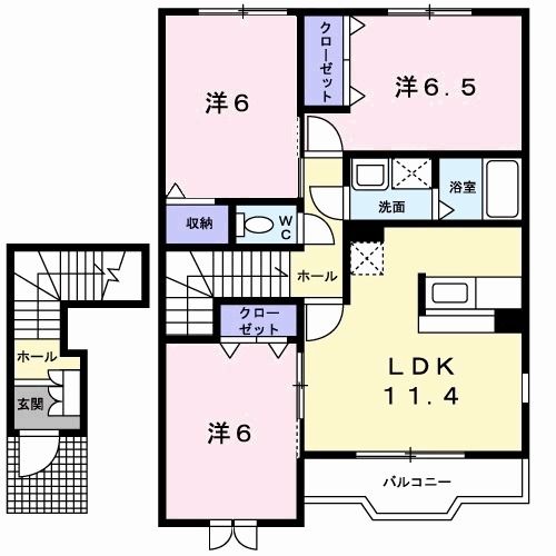 グレイスフル　Ｃの間取り