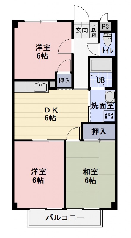 Ｓｕｒｐｌｕｓ　Ｔｈｒｅｅ丘Ｅの間取り