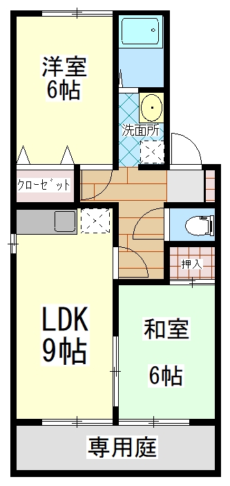 【セジュールガーデンビューの間取り】