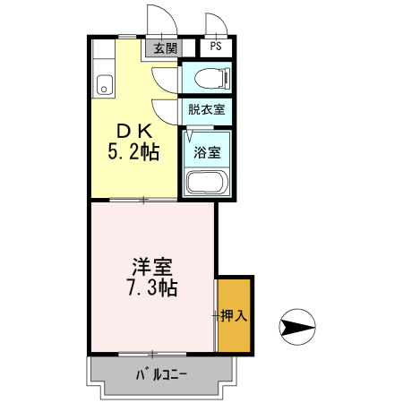 シャトレ梅満の間取り