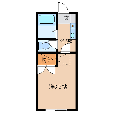 セゾンさつきBの間取り