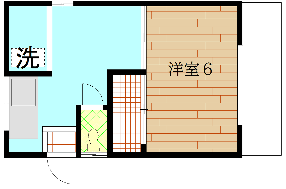 墨田区立川のアパートの間取り