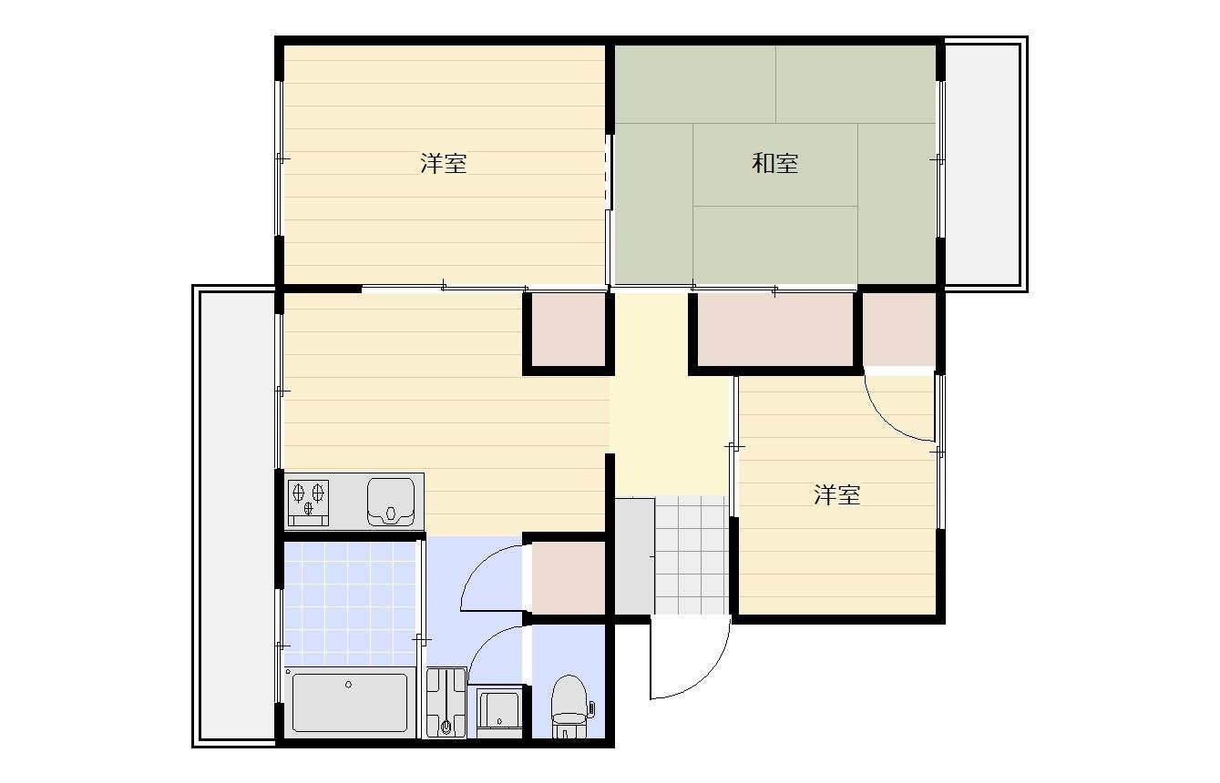 ラ・トゥール高松町F１の間取り