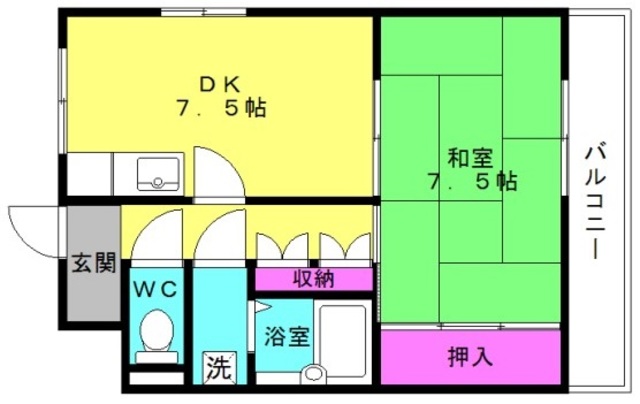 ハイライフ高砂の間取り写真