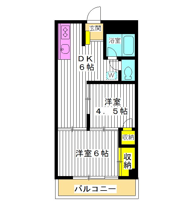 練馬区練馬のマンションの間取り