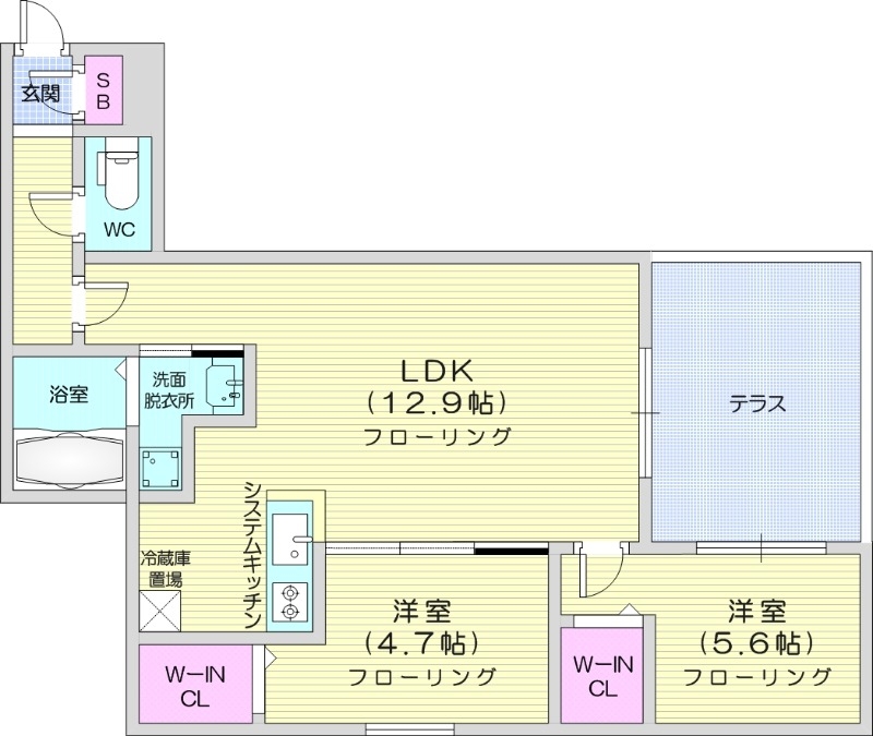 S-RESIDENCE元町alectraの間取り