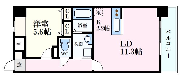 【ウイング宝町ファイブの間取り】