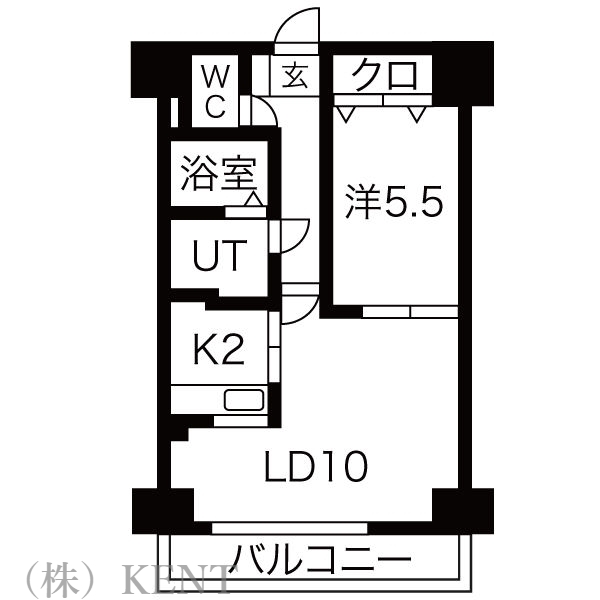 八軒六条館（八軒六条舘）の間取り