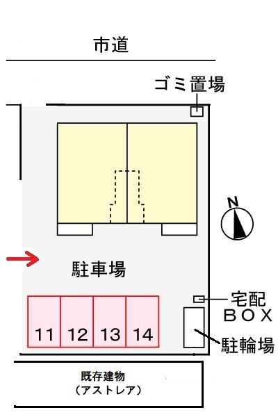 【春告鳥（ウグイス）の駐車場】