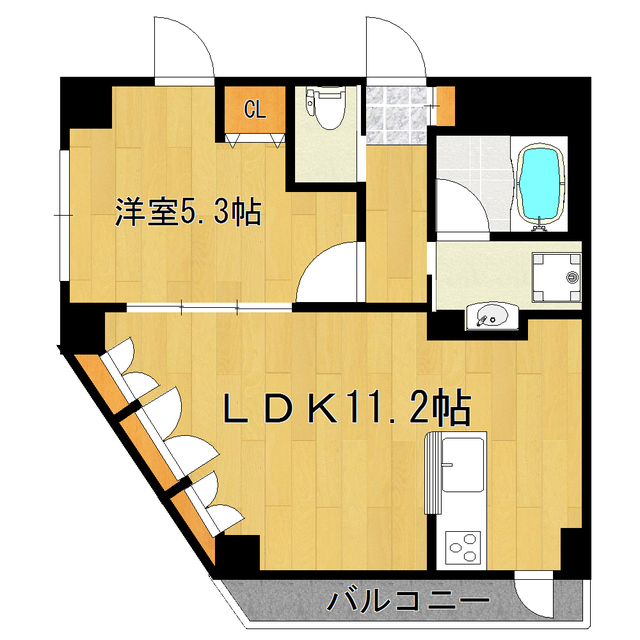 北区東田端のマンションの間取り